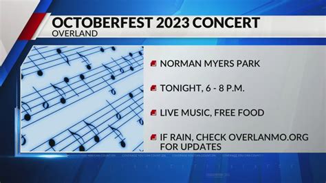 Norman Myers Park in Overland hosting 2023 Octoberfest concert